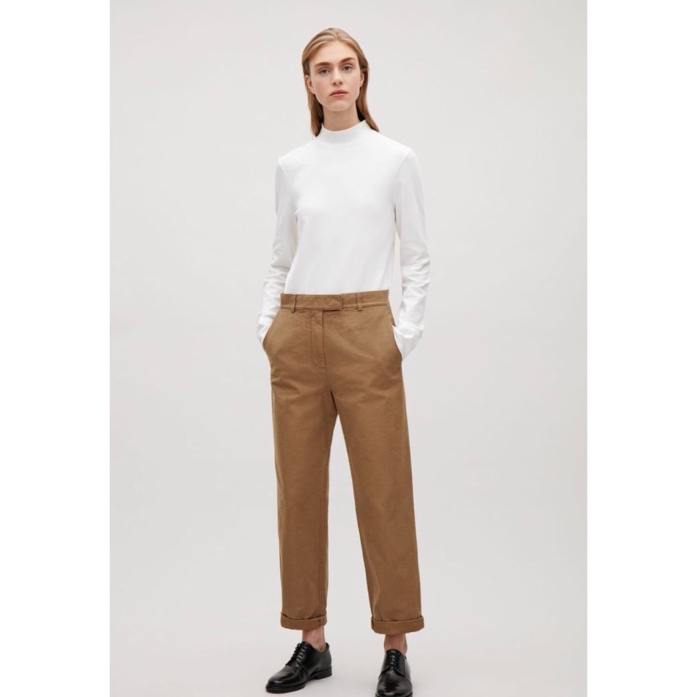 COS Straight Canvas Trousers